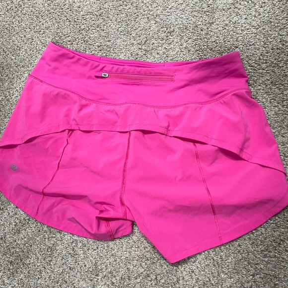lululemon athletica Pink Speed Up Shorts 8 - Picture 2 of 3